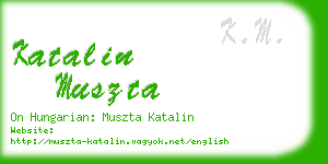 katalin muszta business card